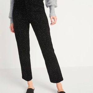 High waisted Pixie Velvet Leopard  Print Pants